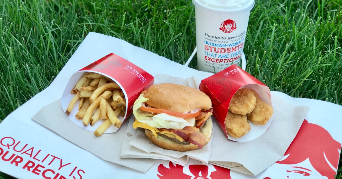 Wendy's NEW Giant Junior Bacon Cheeseburger Meal Only 5 (Includes