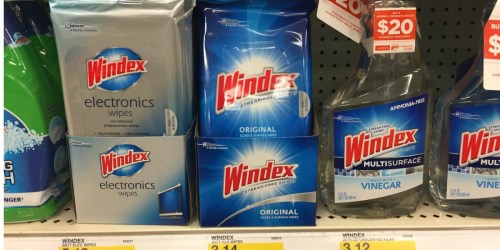 Three NEW Windex Coupons = Glass Cleaning Wipes Only $2.08 at Target