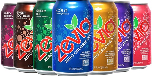 Amazon: Zevia Zero Calorie Naturally Flavored Soda 24-Pack As Low As $11.11 Shipped (46¢ Per Can)