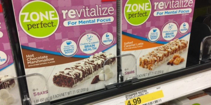 Target: ZonePerfect Revitalize Bars 5-Count Box Only $2.24 (Just 45¢ Per Bar)