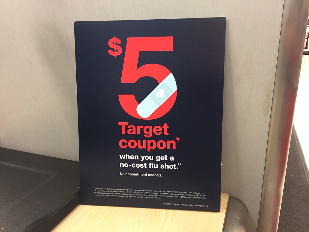 Need A Flu Shot Head To CVS Pharmacy Inside Target Score FREE 5 