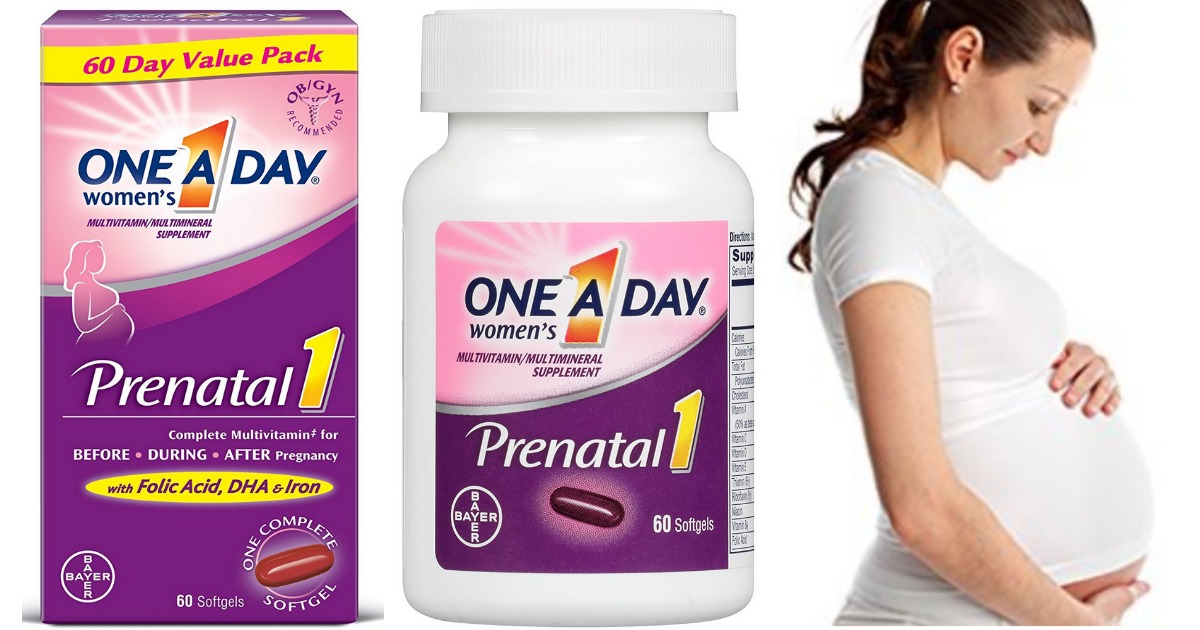 Amazon One A Day Women’s Prenatal Vitamins 60 Count Bottle Just 16.38 Shipped