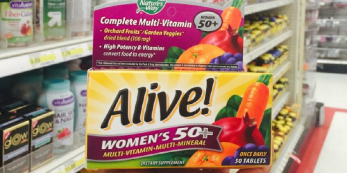 High Value $2/1 Nature’s Way Alive! Multi-Vitamins Coupon = BIG Savings at Walmart and Target