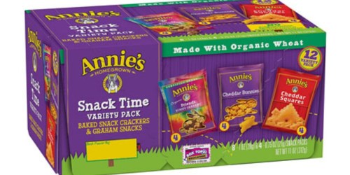 Amazon: Annie’s 12 Count Snack Variety Pack Just $3.69 Shipped (Only 31¢ Per Bag)