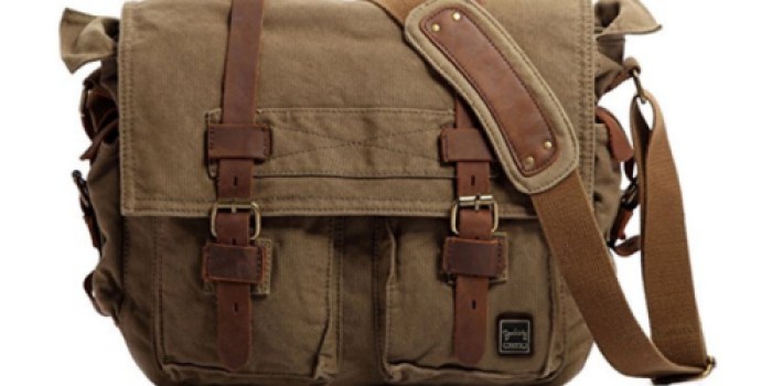 Amazon: Berchirly Canvas Messenger Bag Only $39.99 Shipped (Great Reviews)