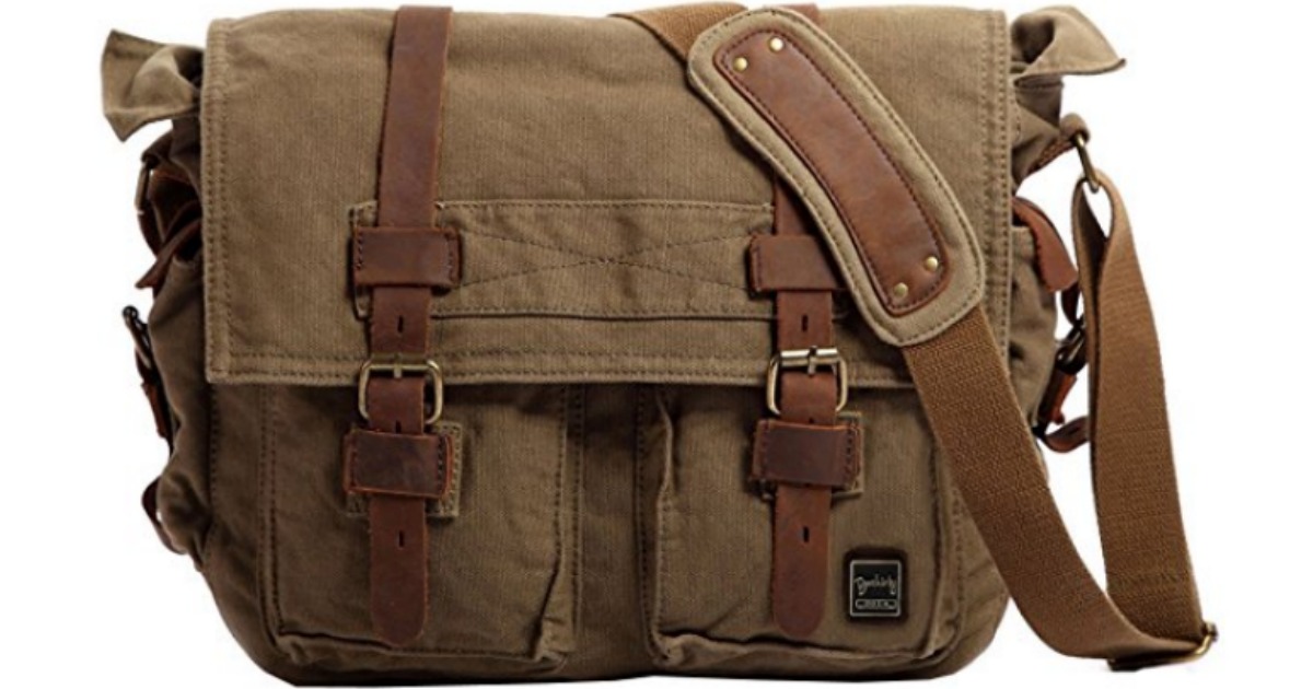 Amazon: Berchirly Canvas Messenger Bag Only $39.99 Shipped (Great Reviews)