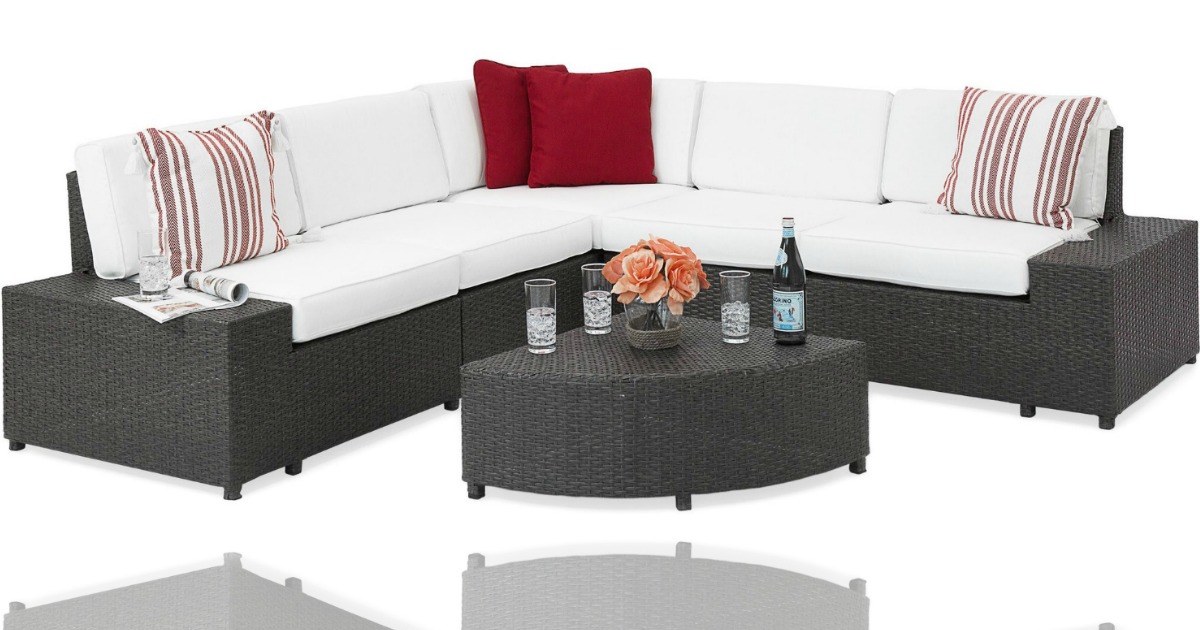 Best Choice 6-Piece Wicker Sectional Sofa Only $675 Shipped (Regularly ...