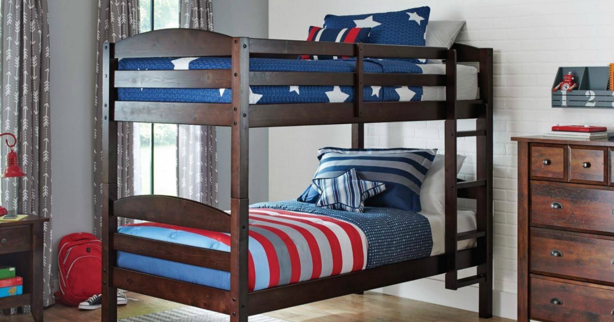walmart bunk bed mattress set