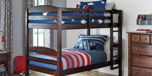 Walmart: Wood Bunk Bed Set + 2 Twin Mattresses JUST $179 Shipped (Awesome Reviews)