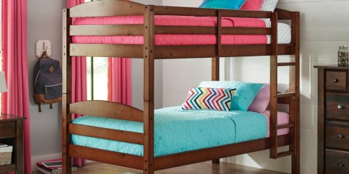Wood Bunk Bed Set + TWO Twin Mattresses Only $199 Shipped (Regularly $309)