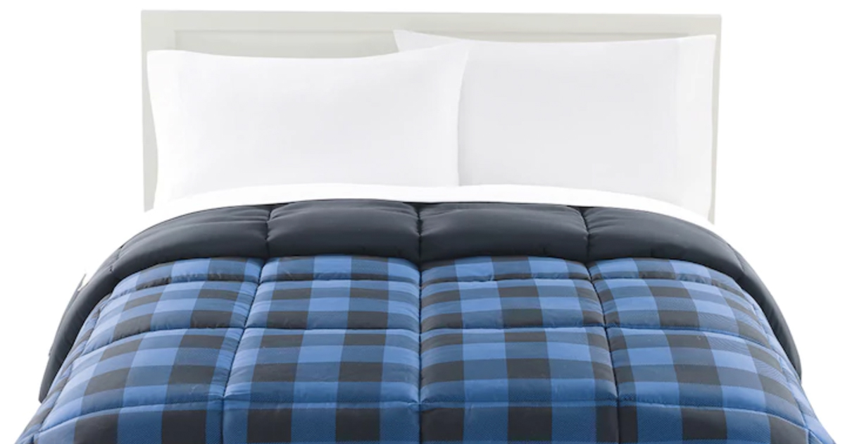 kohl's the big one reversible plush comforter