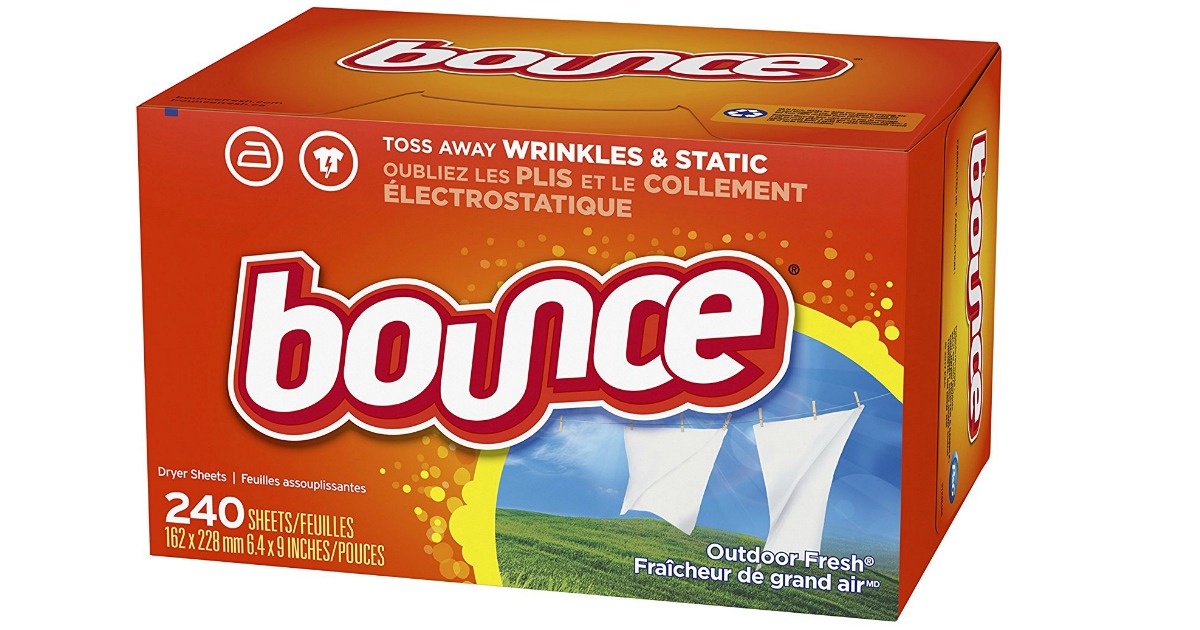Amazon Bounce Fabric Softener Sheets 240 Count Only 6.24 Shipped