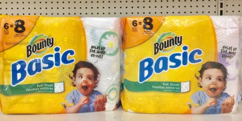 New TopCashBack Members: Free Bounty Basic Paper Towels ($9.56 Value)