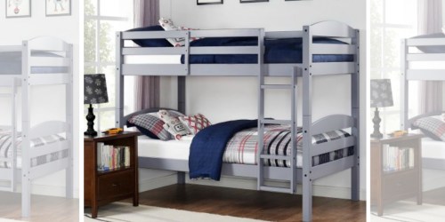 HURRY! Wood Bunk Bed Set + TWO Twin Mattresses Only $189 Shipped (Awesome Reviews)