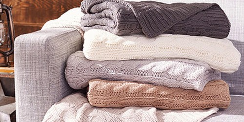 Zulily: Cable-Knit Throws Only $16.49 (Regularly $70)