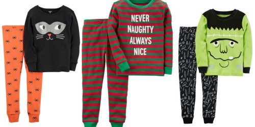 Carter’s Pajama Sets Only $6.12 (Regularly $20+) ~ CUTE Halloween & Christmas Styles