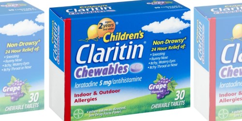 Amazon: Children’s Claritin Non-Drowsy Chewables 30 Count Box Only $12.03 Shipped