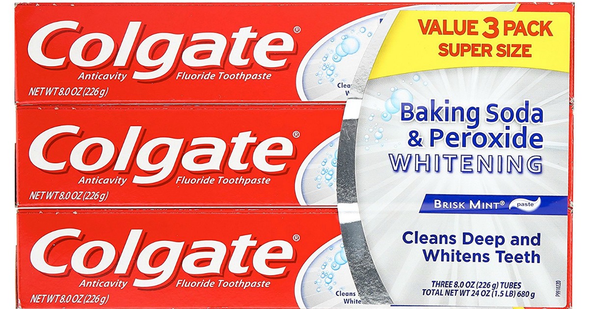 Amazon 3Pack Colgate Toothpaste 8oz Tubes Only 4.74 Shipped (1.58