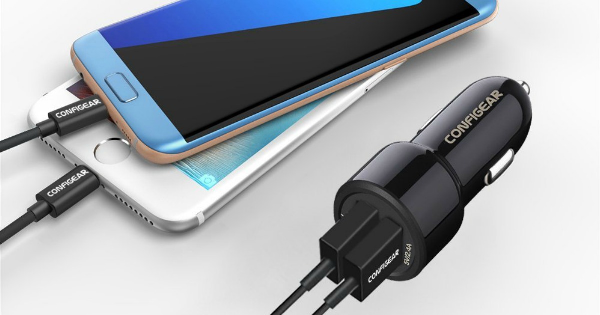 Amazon Configear Dual Port USB Car Charger Only 6.99