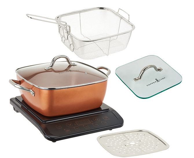 Copper Chef Induction Cooktop with 11 Casserole Pan