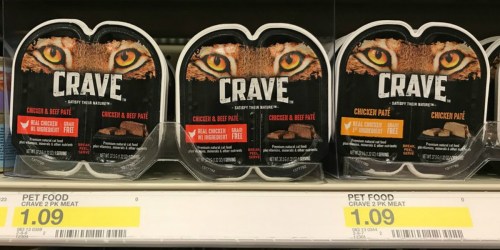 Over $10 Worth of New CRAVE Dog & Cat Food Coupons = Save Over 45% at Target