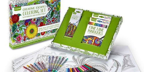 Amazon: Crayola Adult Coloring Book & Marker Art Activity Set Only $3.98 (Add-On Item)