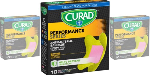 Amazon: Curad Performance Series Antibacterial Bandages 10 Pack Only $1.70 Shipped