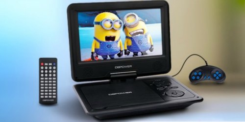 Amazon: 9.5″ Portable DVD Player w/ Game Controller Only $38.99 Shipped