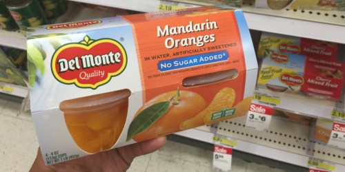 Target: Del Monte Fruit Cups as Low as 25¢ After Cash Back (Great for School Lunches)