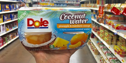 NEW $1/1 Dole Fruit in Coconut Water Coupon = Only 24¢ After Cash Back at Walmart