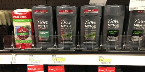 New $1/1 Dove Men+Care Deodorant Coupon = 4 Items Just 85¢ Each at Target (After Ibotta)