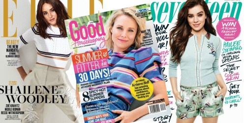 FREE 1-Year Subscriptions To ELLE, Good Housekeeping & More Magazines