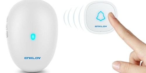 Amazon: Enklov Wireless Doorbell Kit Just $8.99 (Regularly $18) & More