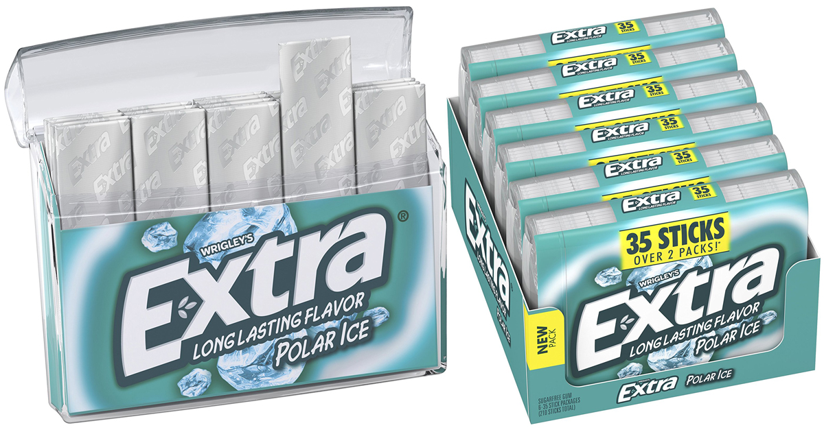 Amazon SIX Extra Sugar Free Gum 35Piece Packs Only 7 Shipped (Just