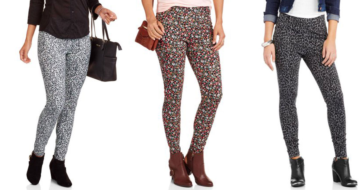 Walmart: Faded Glory Women's Printed Jeggings Only $3 + More
