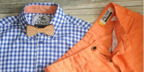 Men’s Filthy Etiquette Button-Up Shirt, Shorts AND Bowtie Just $33.99 Shipped (Regularly $160)