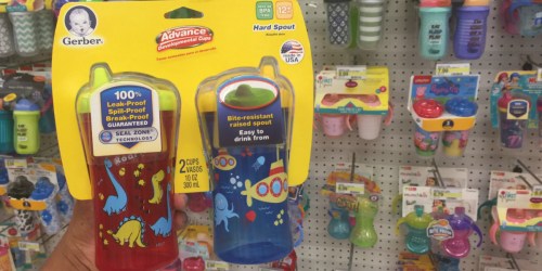 Target Shoppers! Gerber Graduates Sippy Cups 2-Pack Only $3.49 (Just $1.74 Each)