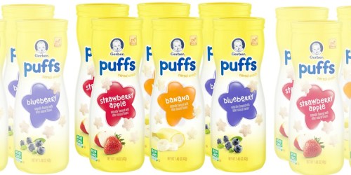 Amazon Prime: Gerber Graduates Puffs Snacks 6-Pack Just $7.87 Shipped (Only $1.31 Each)