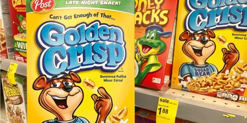 Walgreens: Post Golden Crisp Cereal Boxes Only 88¢ Each (After Cash Back)
