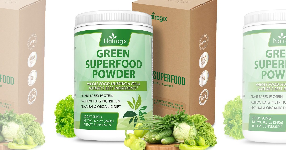 Natrogix Green Superfood Powder Only 12.99