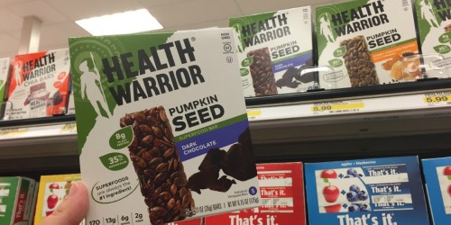 WOW! 50% Off Health Warrior Pumpkin Seed Bars at Target (Just Use Your Phone)