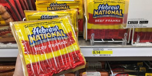 Target: Hebrew National Hot Dogs Just $2.86 After Gift Card (Just Use Your Phone)