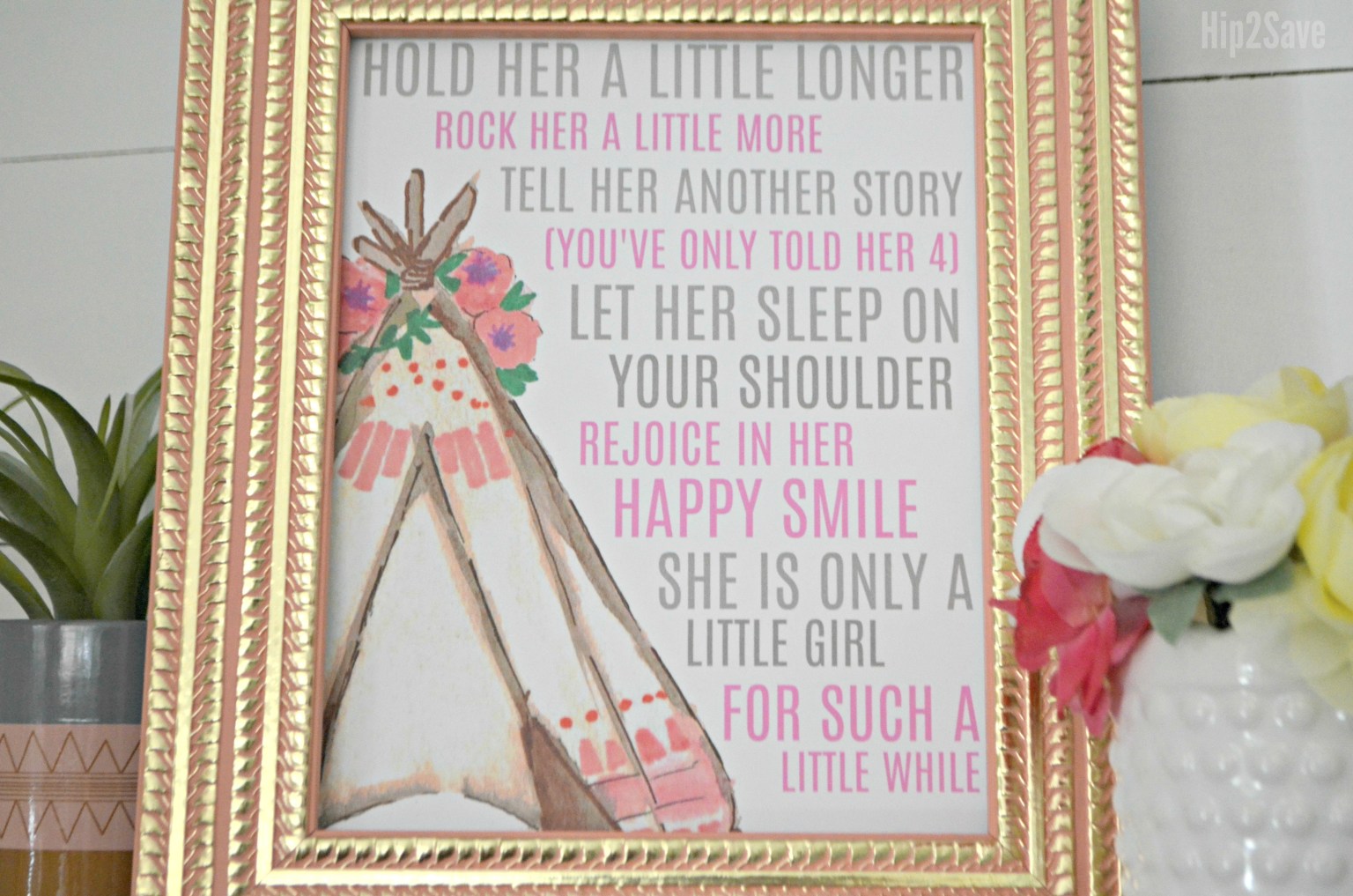FREE Printable "Hold Him/Her a Little Longer" Poems | Hip2Save