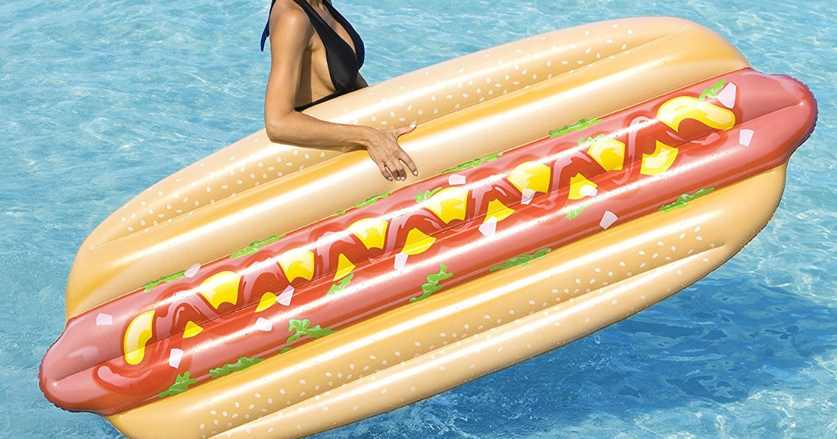 hot dog pool float