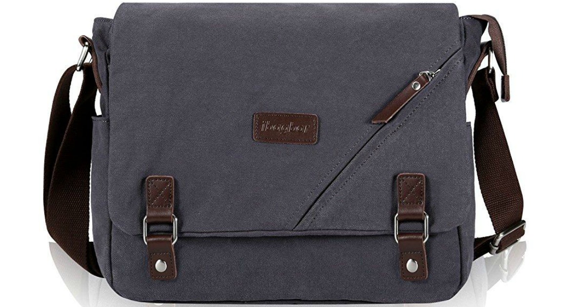 Amazon: Canvas Messenger Bag Only $16.19 Shipped (Awesome Reviews ...