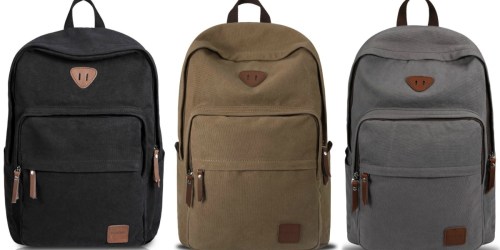 Amazon: Ibagbar Vintage Canvas Backpack Only $19.49 Shipped (Great Reviews)