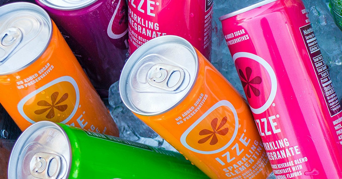 Amazon IZZE Sparkling Juice 24 Pack Only 11.19 (Just 47¢ Per Can)
