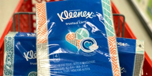 Target: Kleenex Facial Tissue 4-Pack Only $3.32 After Gift Card (Just 83¢ Per Box)