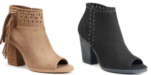 Kohl’s Cardholders: SO Women’s Ankle Boots Only $17.50 Shipped (Regularly $60)
