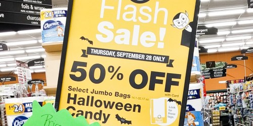 Kroger Shoppers! 50% Off Halloween Candy Jumbo Bags Today Only
